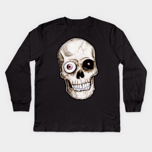 Skull 02 Kids Long Sleeve T-Shirt